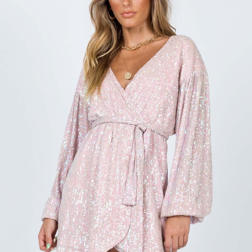 Princess Polly Dancing Queen Mini Dress Pink